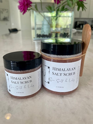 Open image in slideshow, Sea Salt and Lily Salt Scrub
